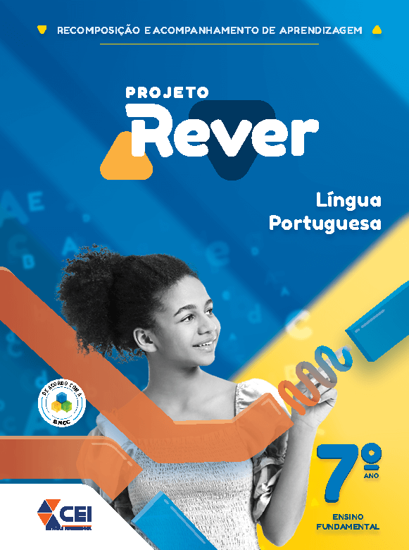 Imagem ilustrativa da capa do livro de Língua Portuguesa para o 7º ano